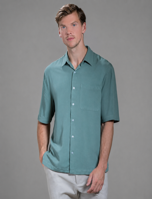 Menton - Short-sleeved Bowling Shirt