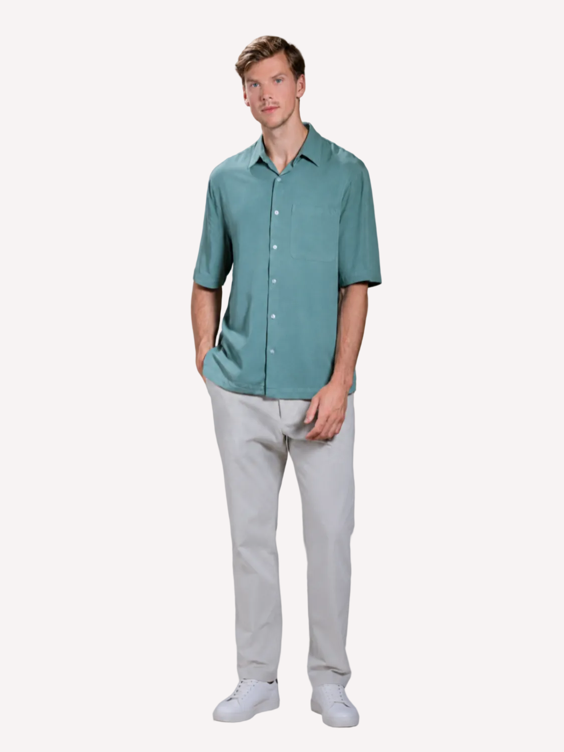 Menton - Short-sleeved Bowling Shirt