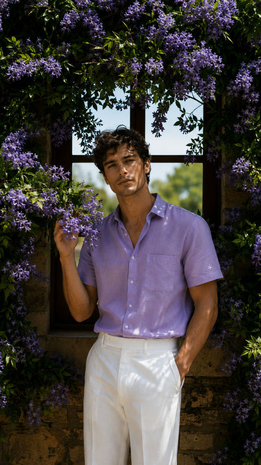Menton - Bowling Shirt Lila