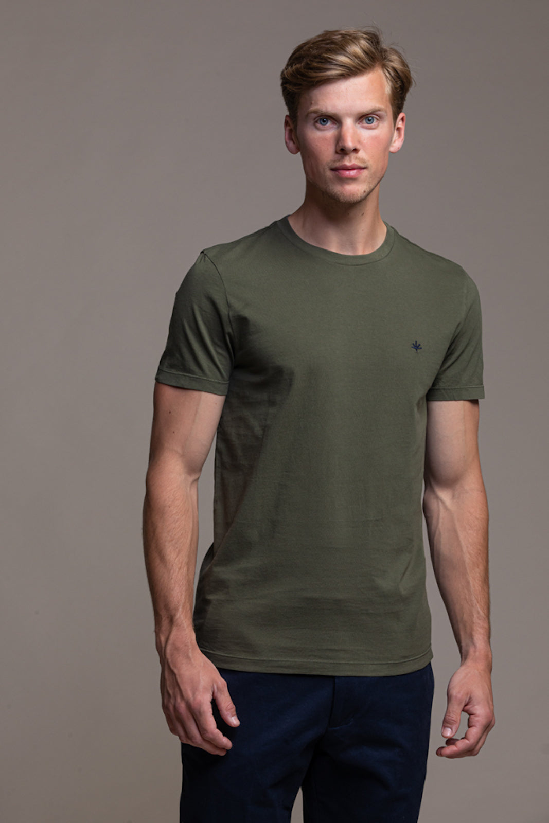 Thierry Cotton T-Shirt Khaki Green