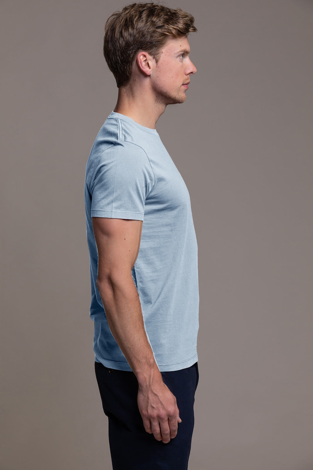 Thierry Cotton T-Shirt - Blue Ciel