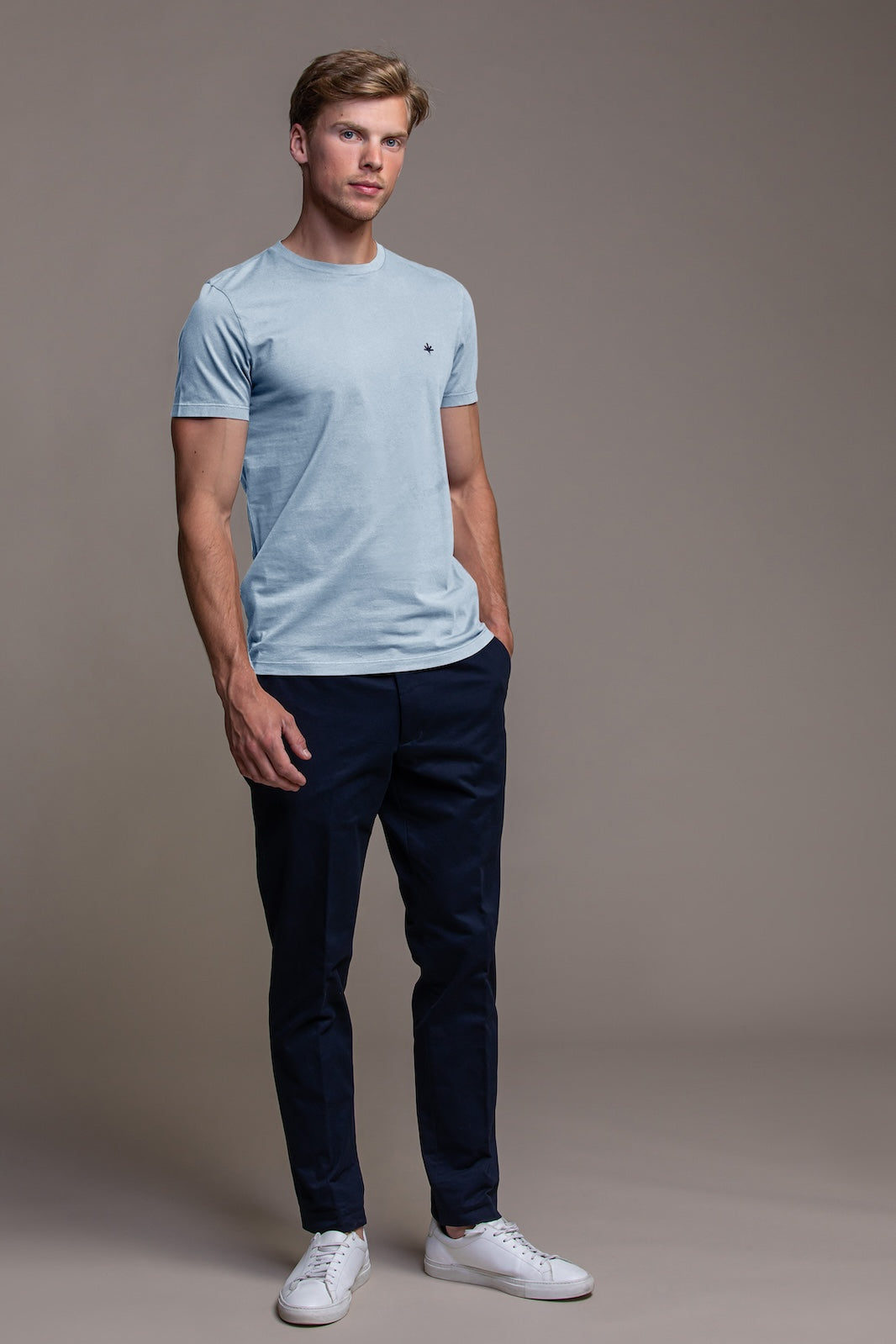 Thierry Cotton T-Shirt - Blue Ciel