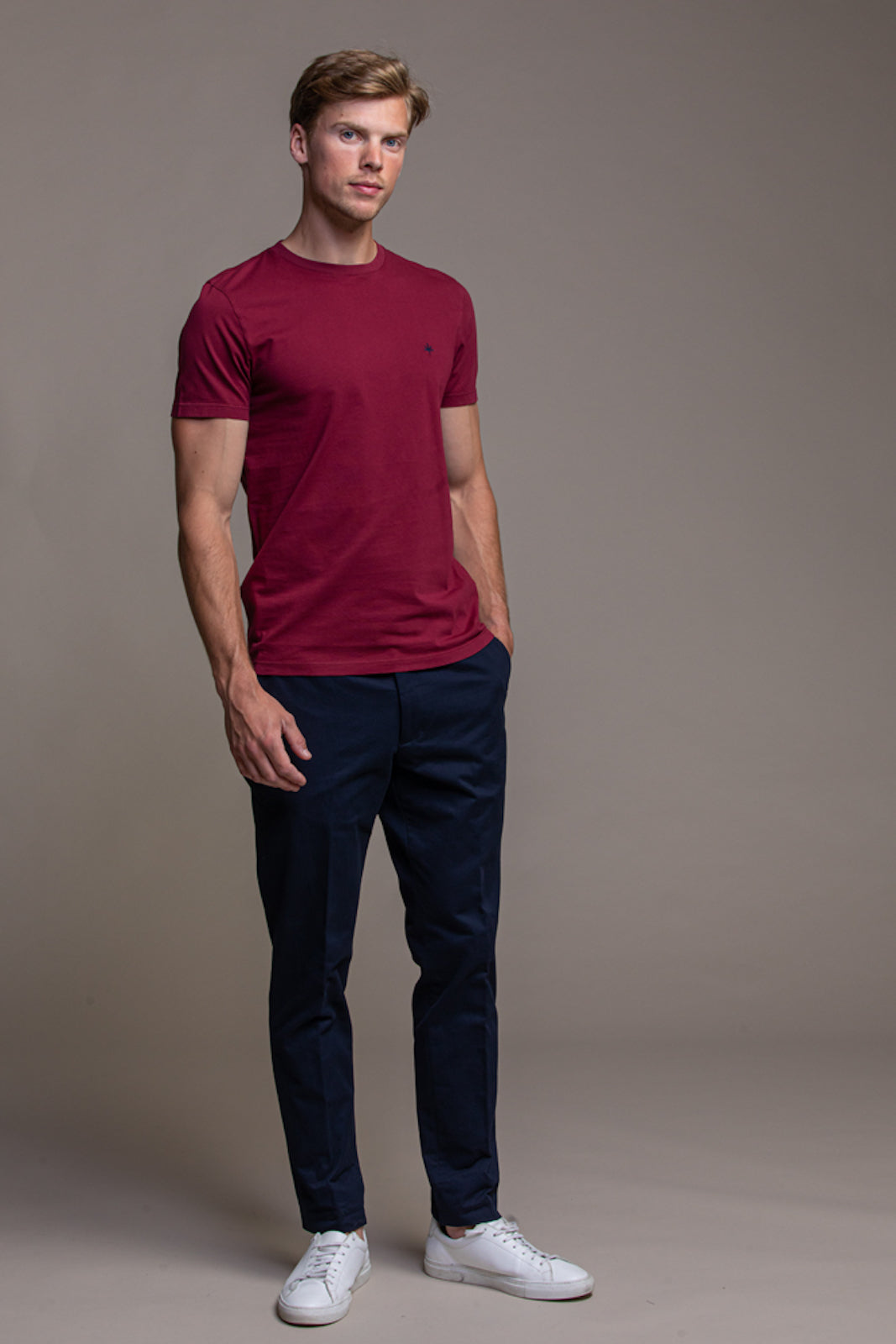 Thierry T-Shirt - Bordeaux Red