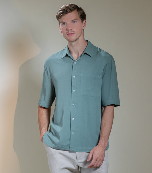 Menton - Short-sleeved Bowling Shirt
