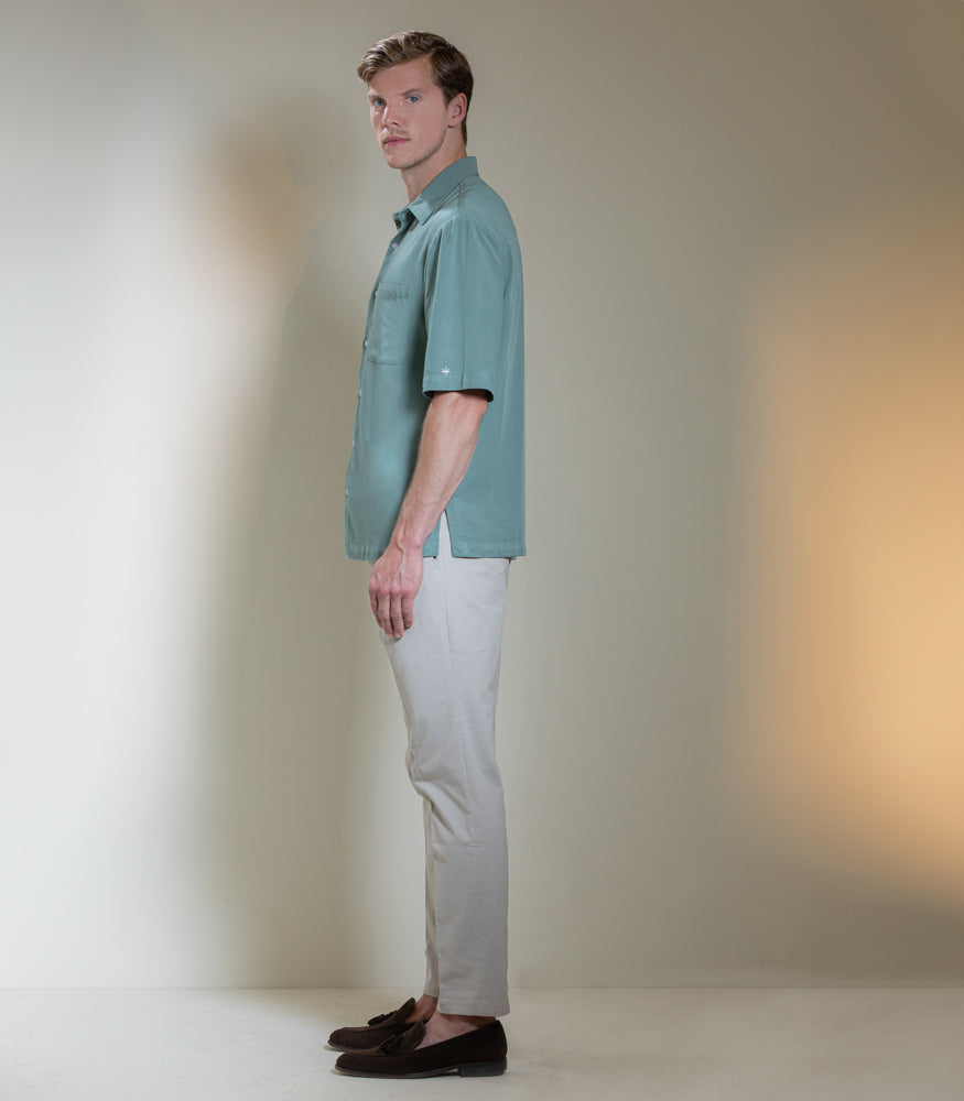 Menton - Short-sleeved Bowling Shirt