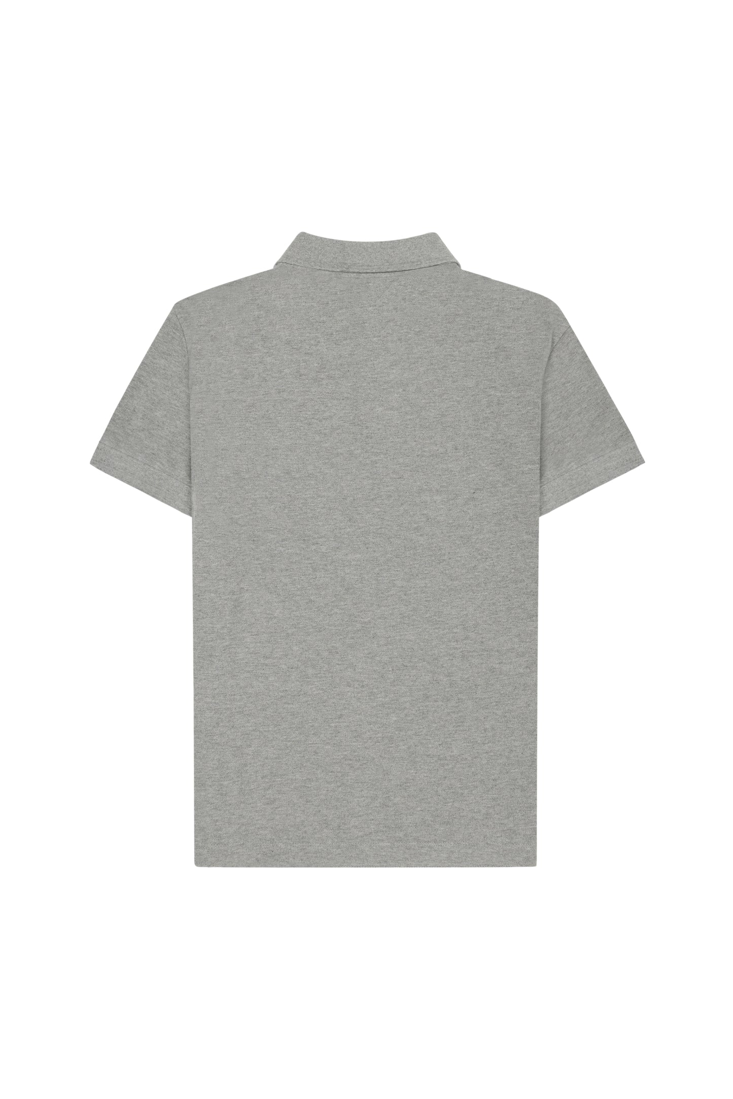 Hugo Cotton Pique Polo in Gris Melange