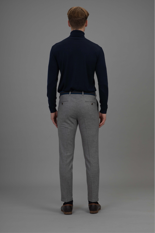 Pre-order: Roger Roll Neck Sweater - Navy
