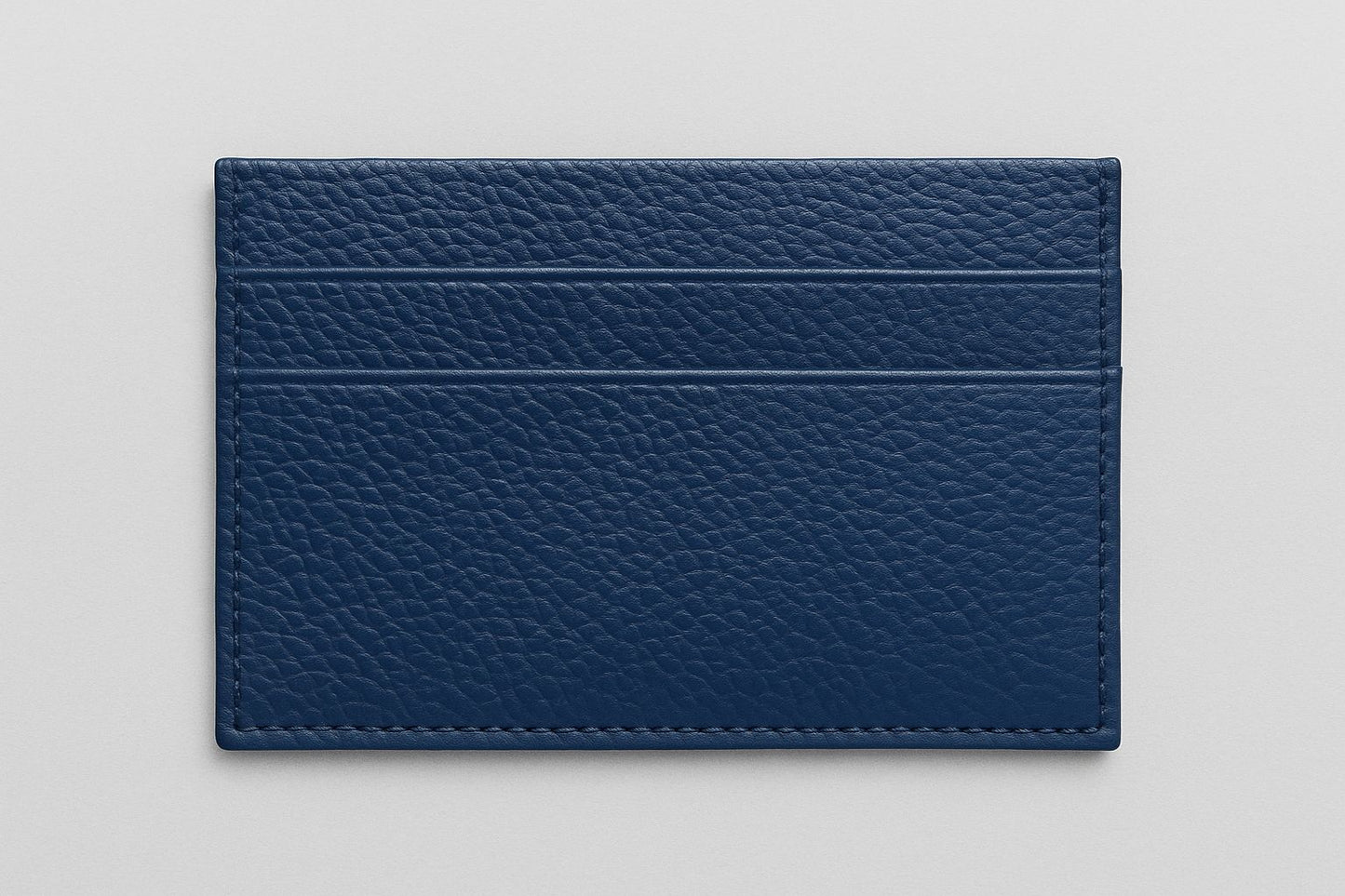 Millau- Leather Cardholder - Blue Electric