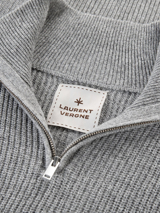 Auvergne Zipper Sweater - Grey