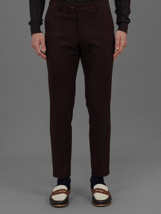Pierre - Flannel Trouser - Brown