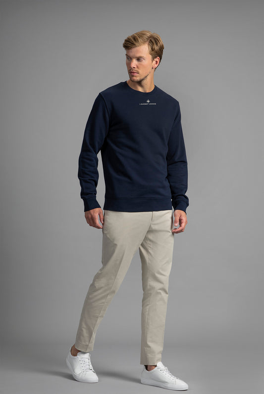 Sorbonne Crew Neck Sweater French Navy