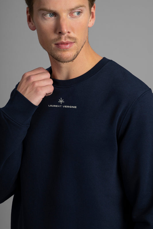 Sorbonne Crew Neck Sweater French Navy