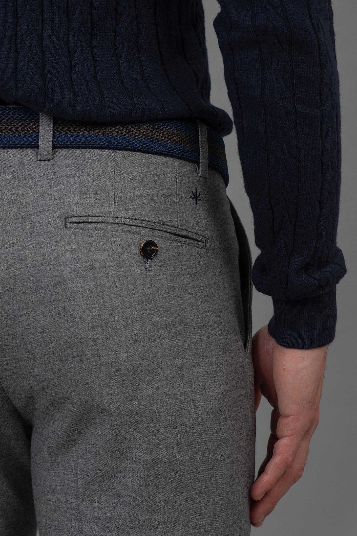 Pierre - Flannel Trouser - Grey