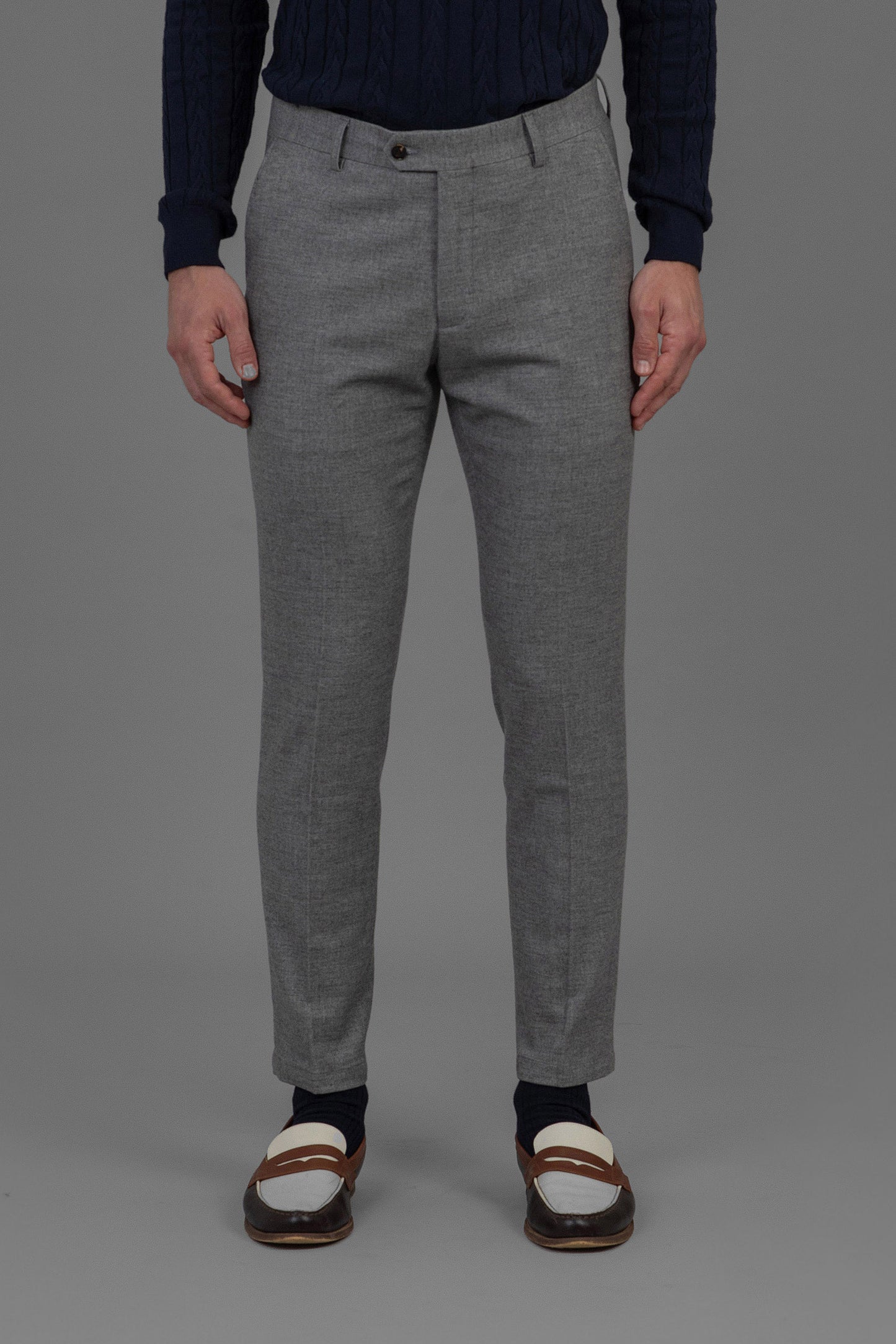 Pierre - Flannel Trouser - Grey