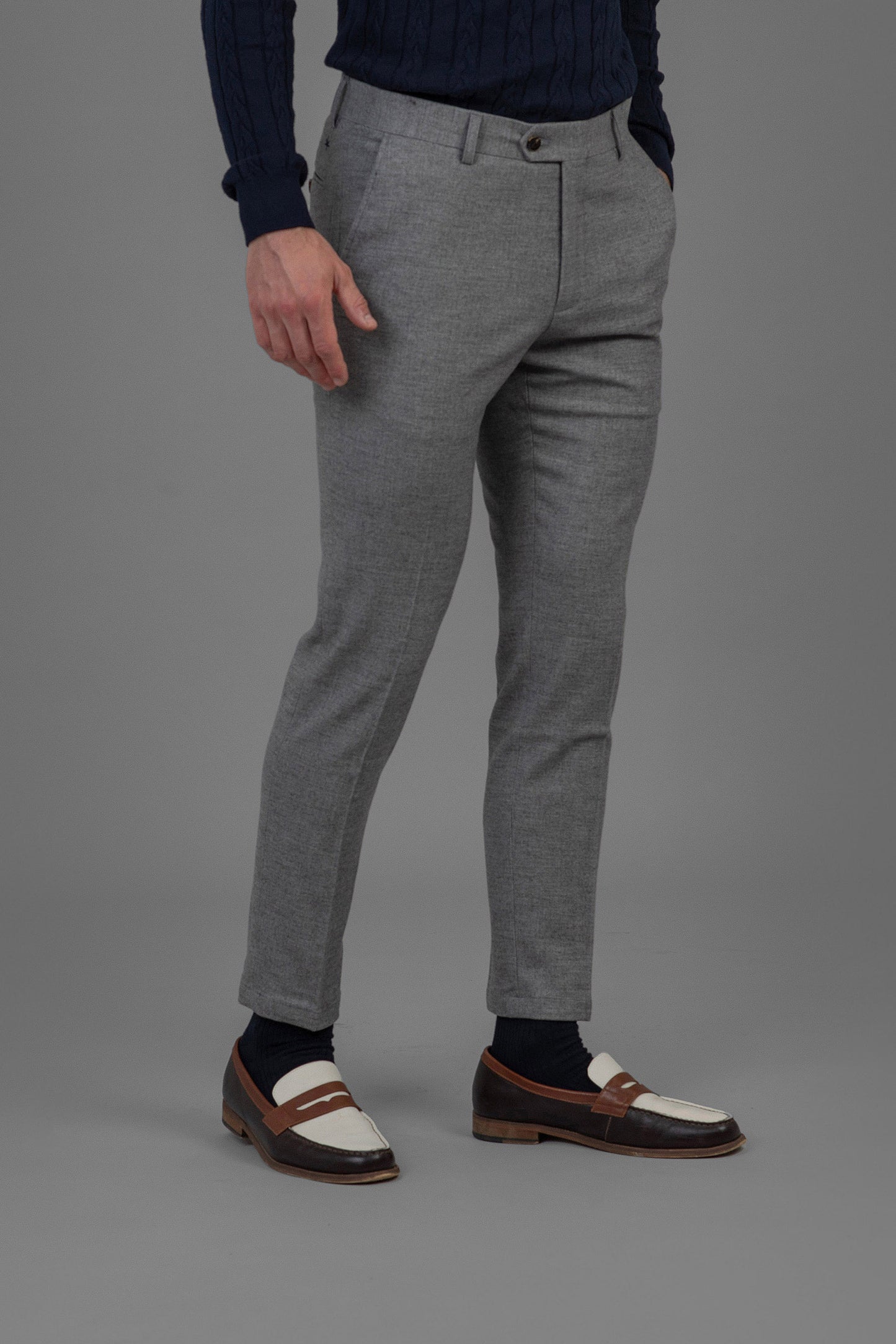 Pierre - Flannel Trouser - Grey