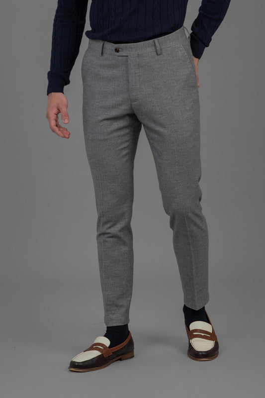 Pierre - Flannel Trouser - Grey