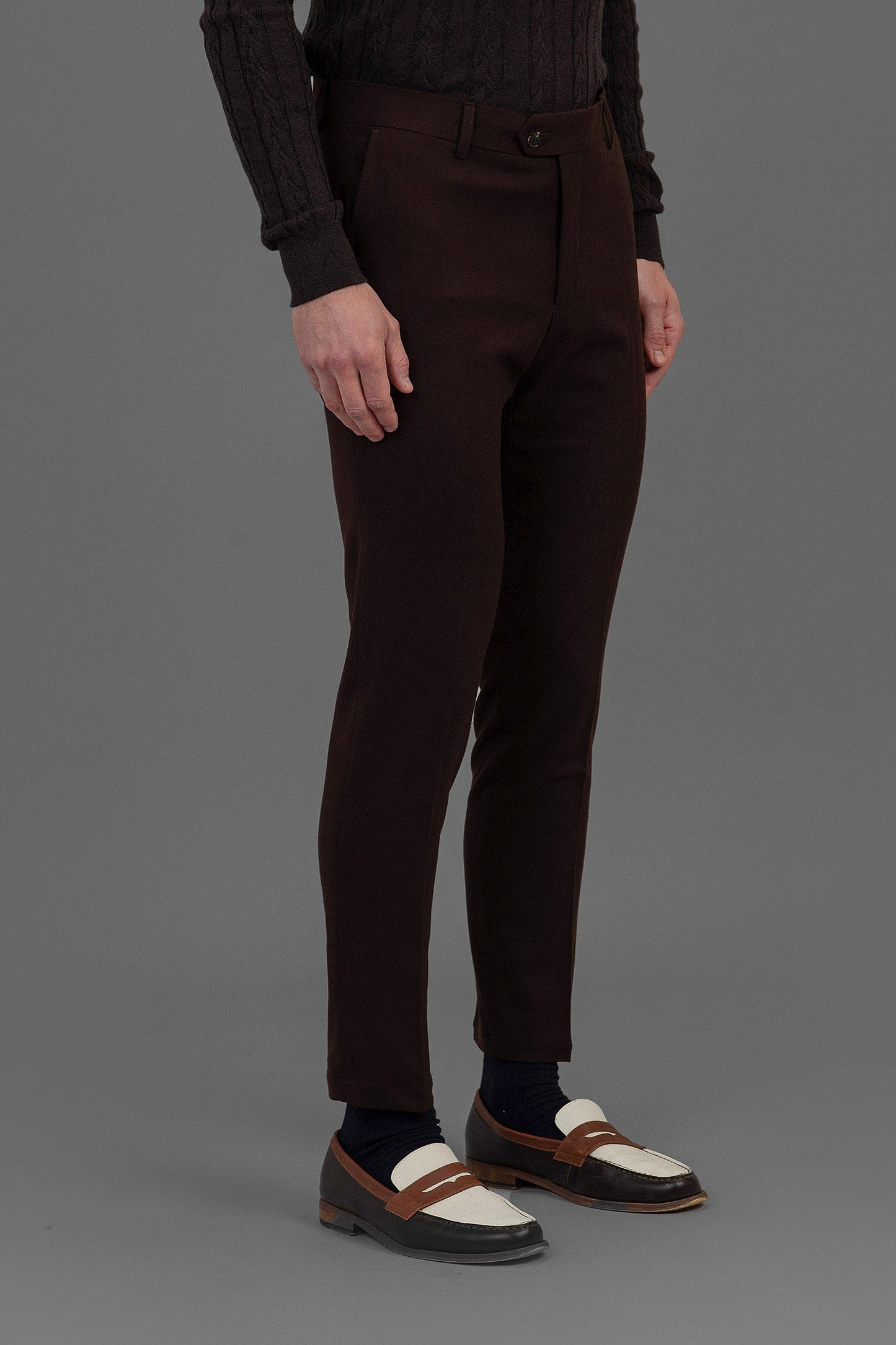 Pierre - Flannel Trouser - Brown