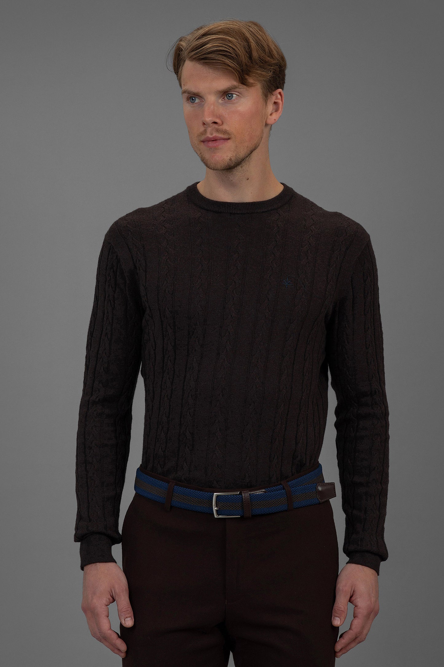 Sorbonne - Cable Sweater - Brown