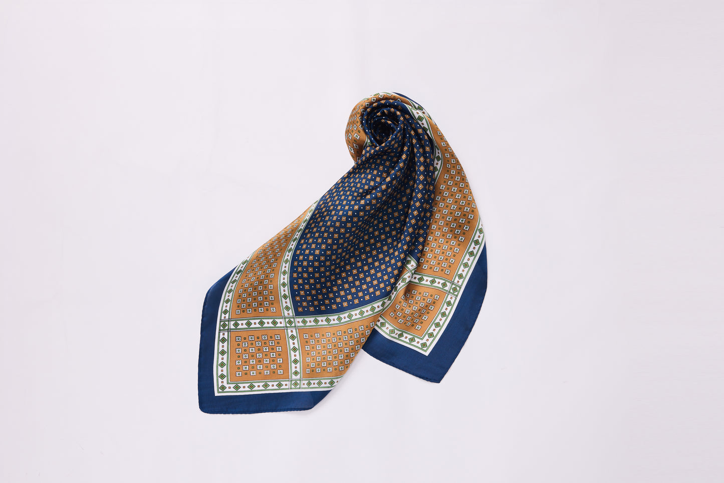 Cheverny Shawl - Blauw met Oranje