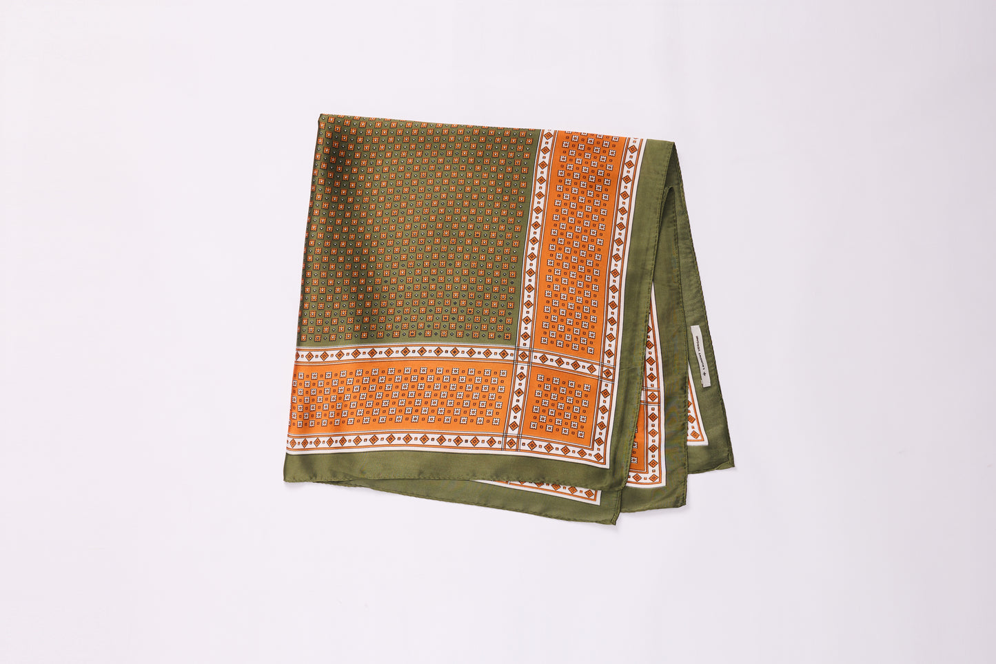 Cheverny Shawl - Groen met Oranje