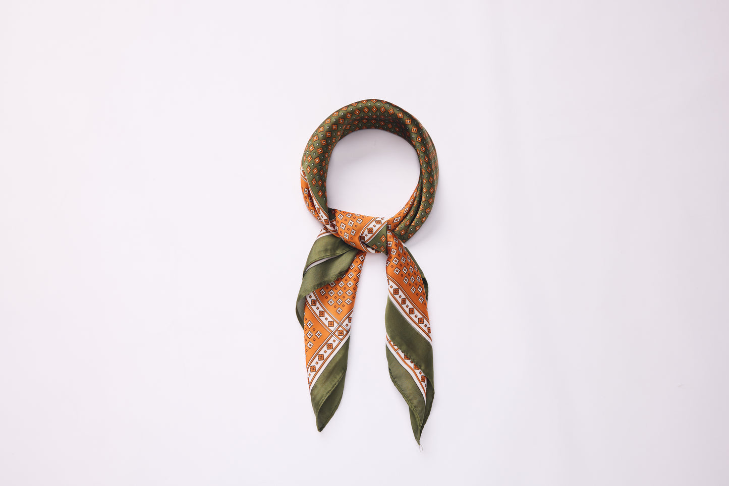 Cheverny Shawl - Groen met Oranje