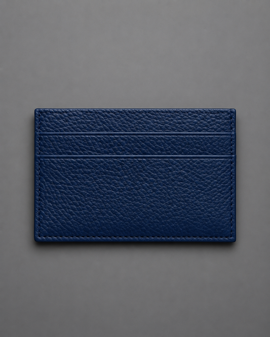 Millau- Leather Cardholder - Royal Blue