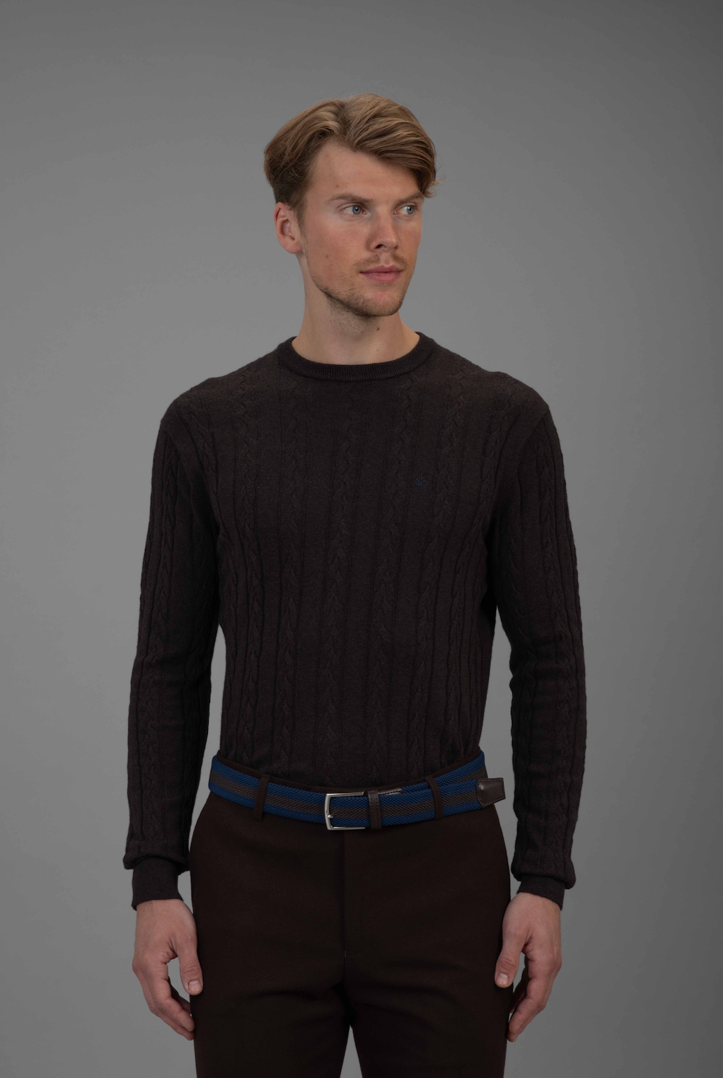 Sorbonne - Cable Sweater - Brown