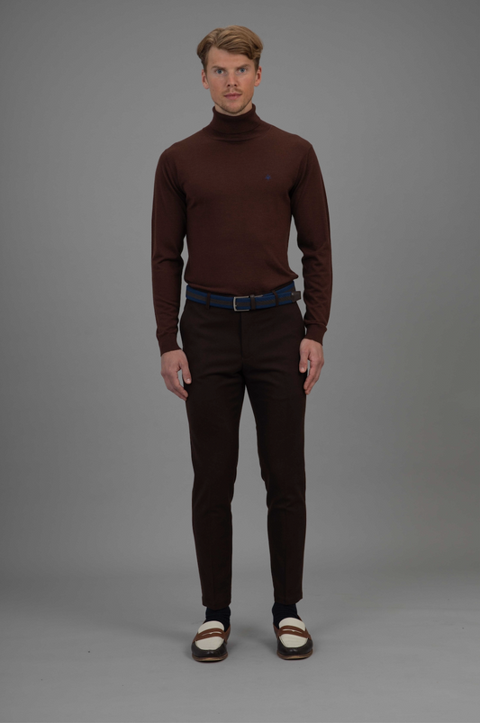 Pierre - Flannel Trouser - Brown