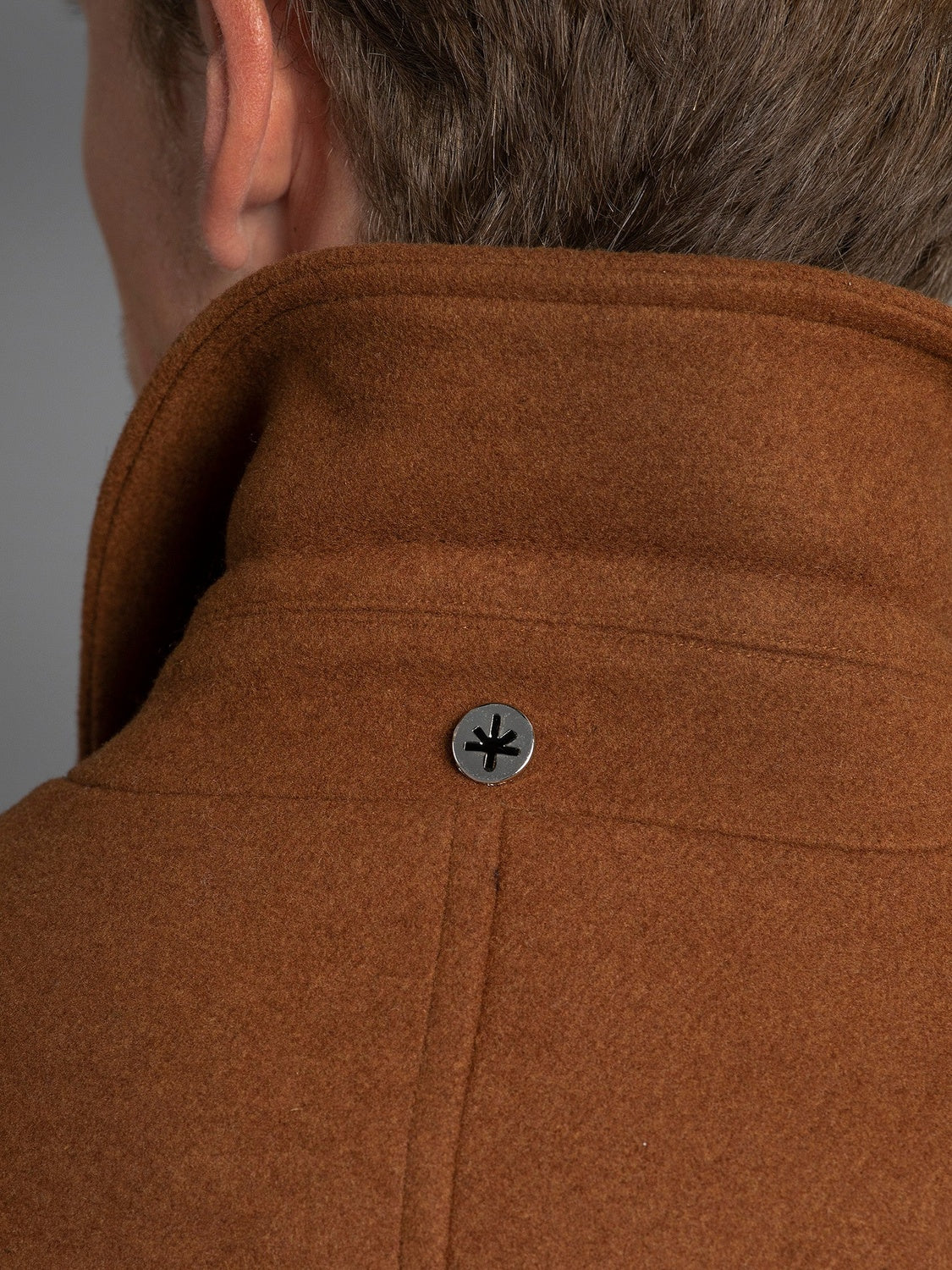 Cognac single breasted Coat