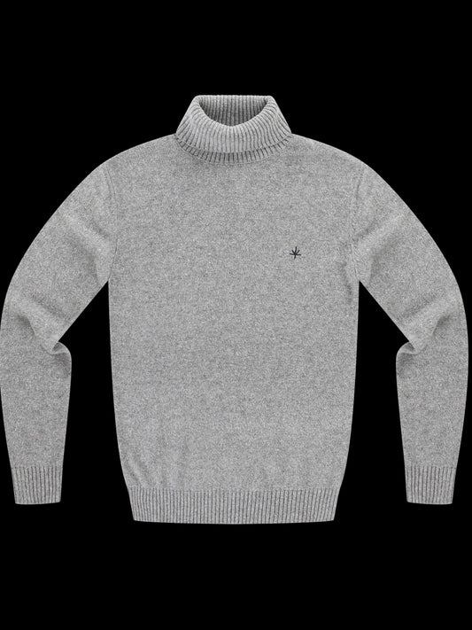 Alsace Roll Neck Sweater - Grey