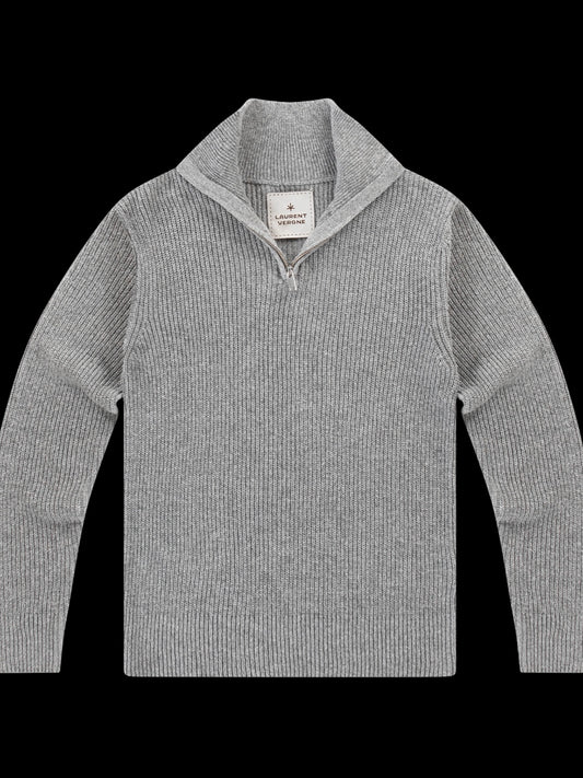 Auvergne Zipper Sweater - Grey