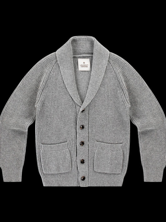 Loire Knitted Cardigan - Grey