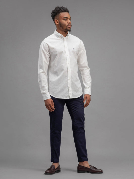 Brive - Linnen Cotton Shirt - White