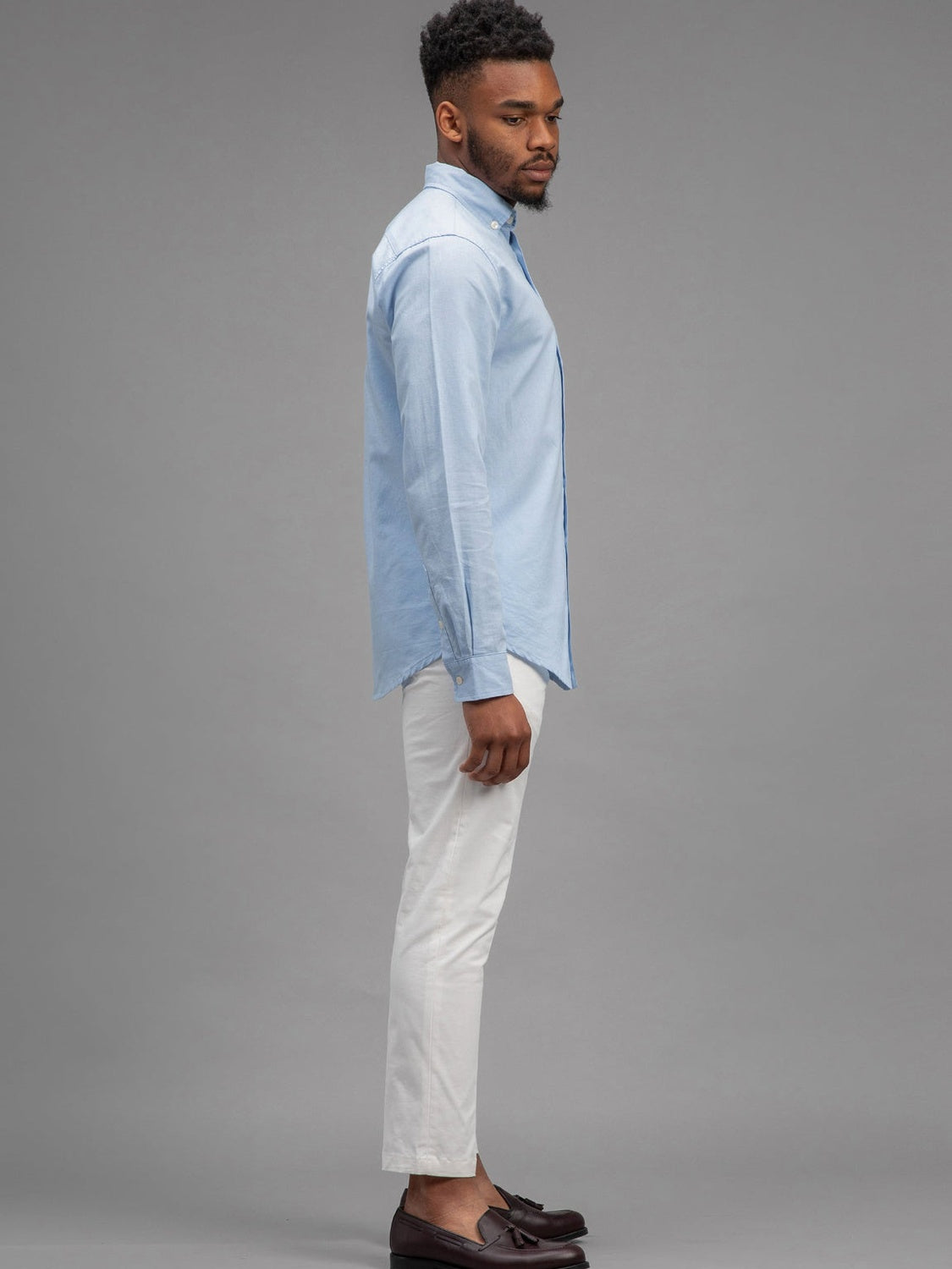 Brive - Linnen Cotton Shirt - Light Blue