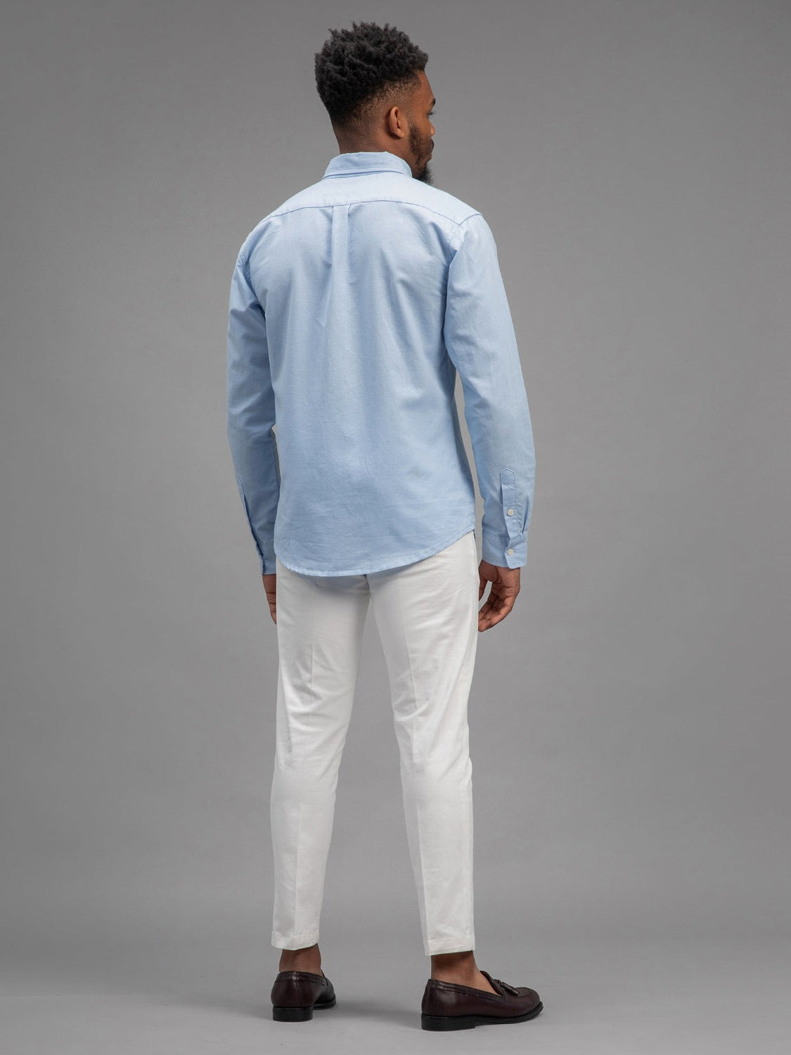Brive - Linnen Cotton Shirt - Light Blue