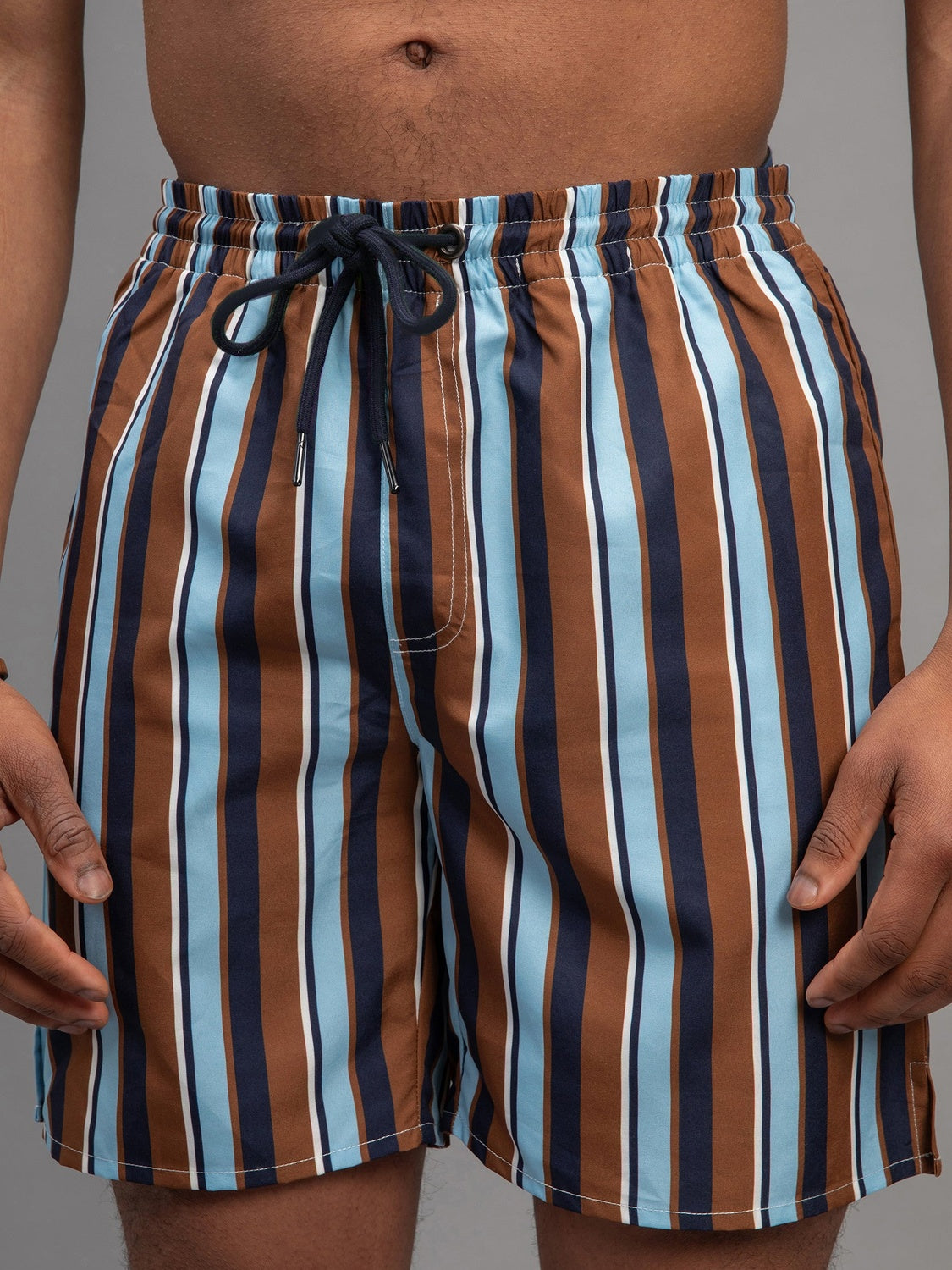 Riviera - Colored striped Swim Short