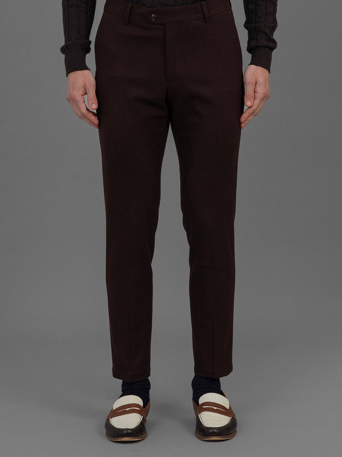 Pierre - Flannel Trouser - Brown