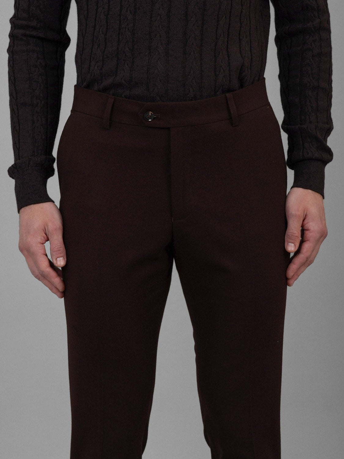 Pierre - Flannel Trouser - Brown