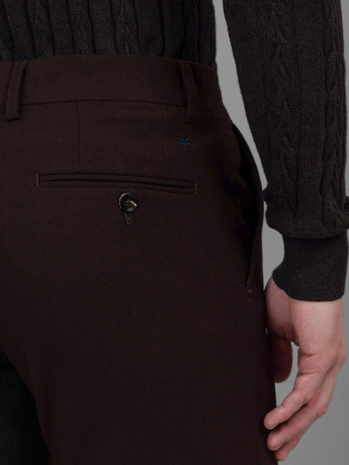 Pierre - Flannel Trouser - Brown