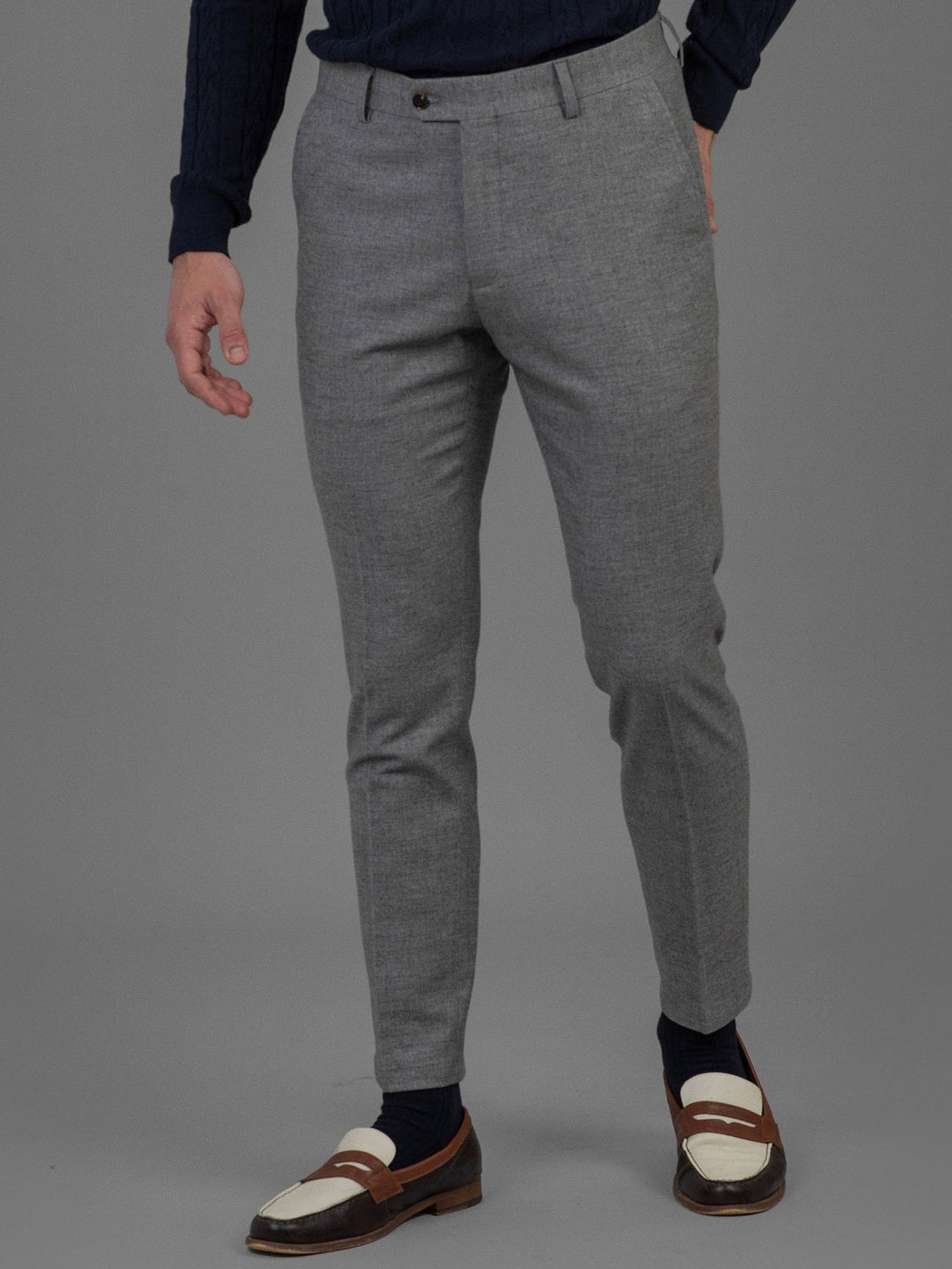 Pierre - Flannel Trouser - Grey