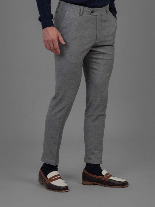 Pierre - Flannel Trouser - Grey