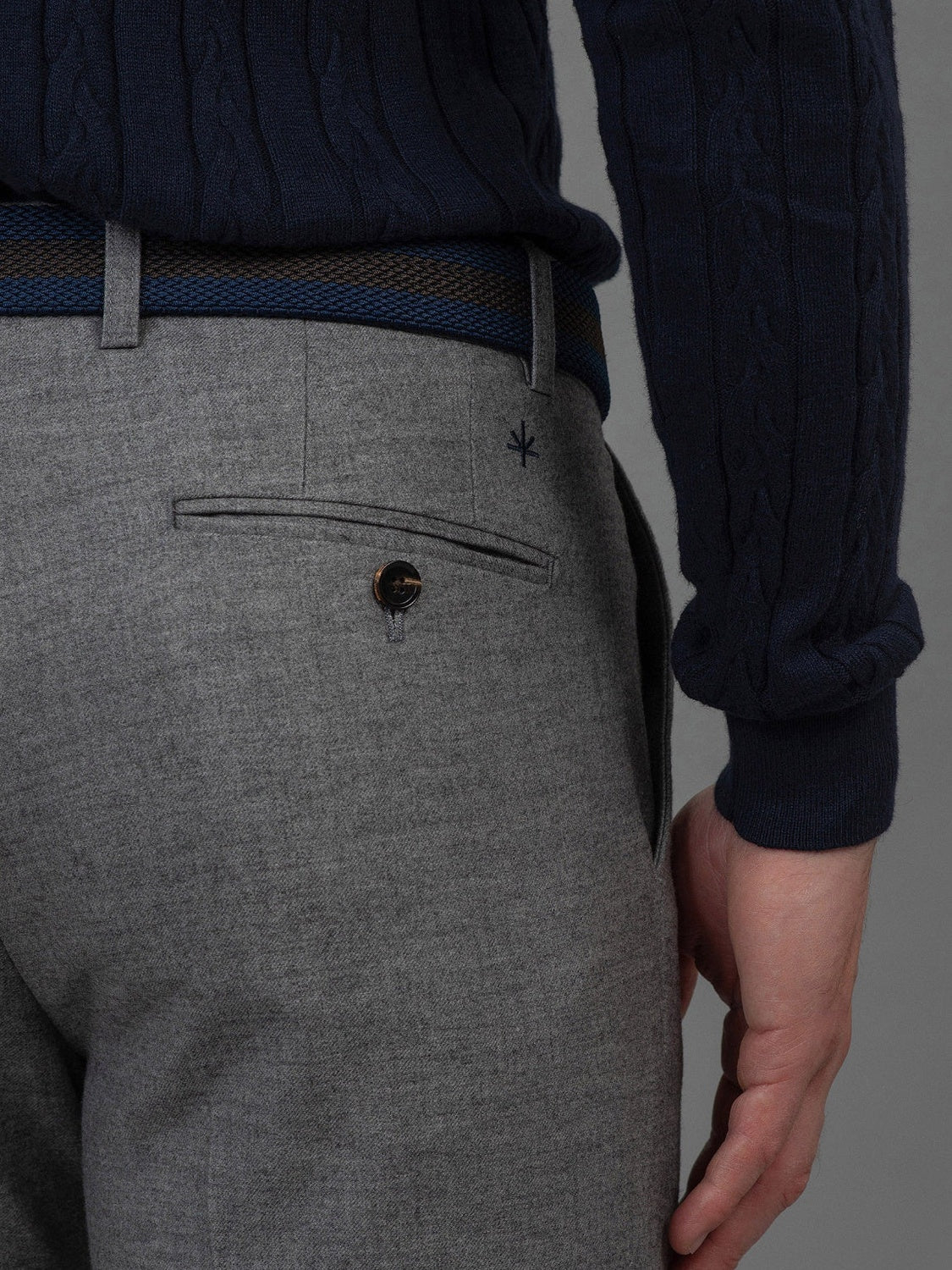 Pierre - Flannel Trouser - Grey