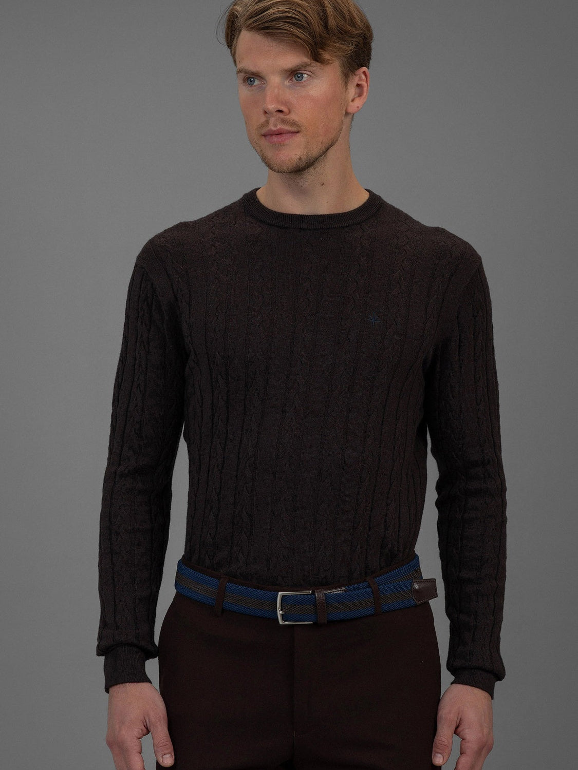 Sorbonne - Cable Sweater - Brown