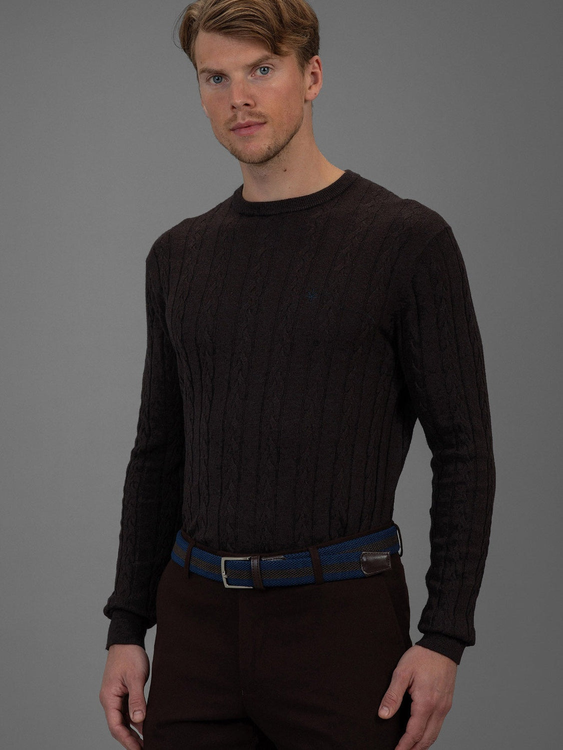 Sorbonne - Cable Sweater - Brown