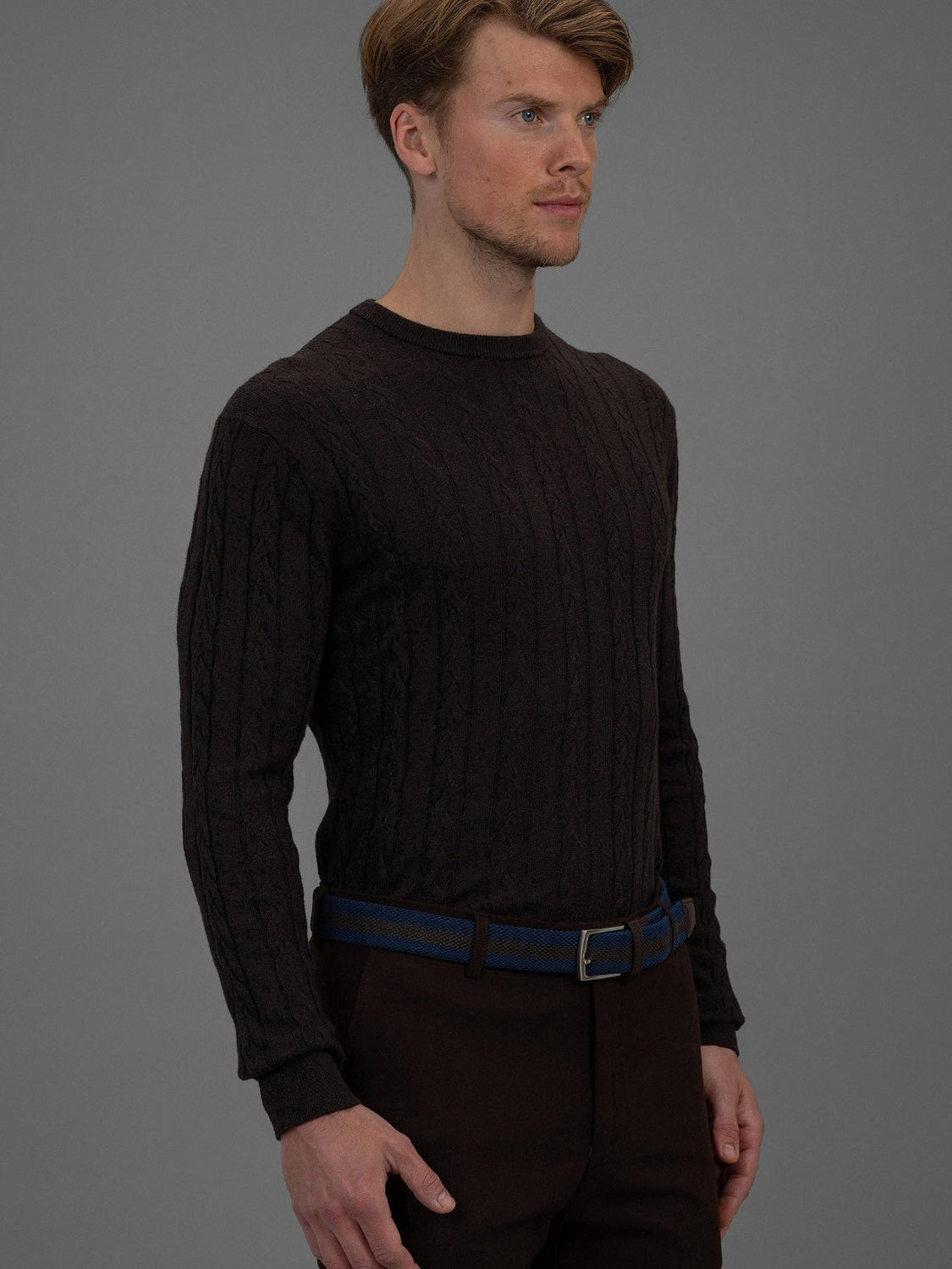 Sorbonne - Cable Sweater - Brown