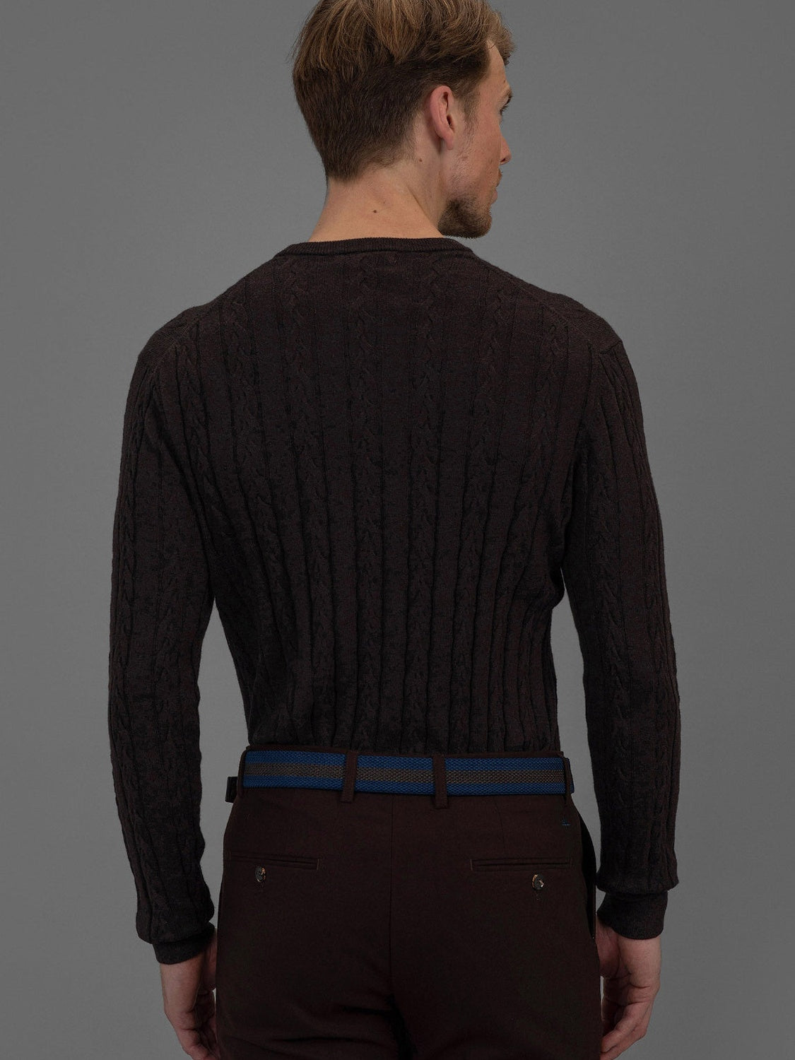 Sorbonne - Cable Sweater - Brown