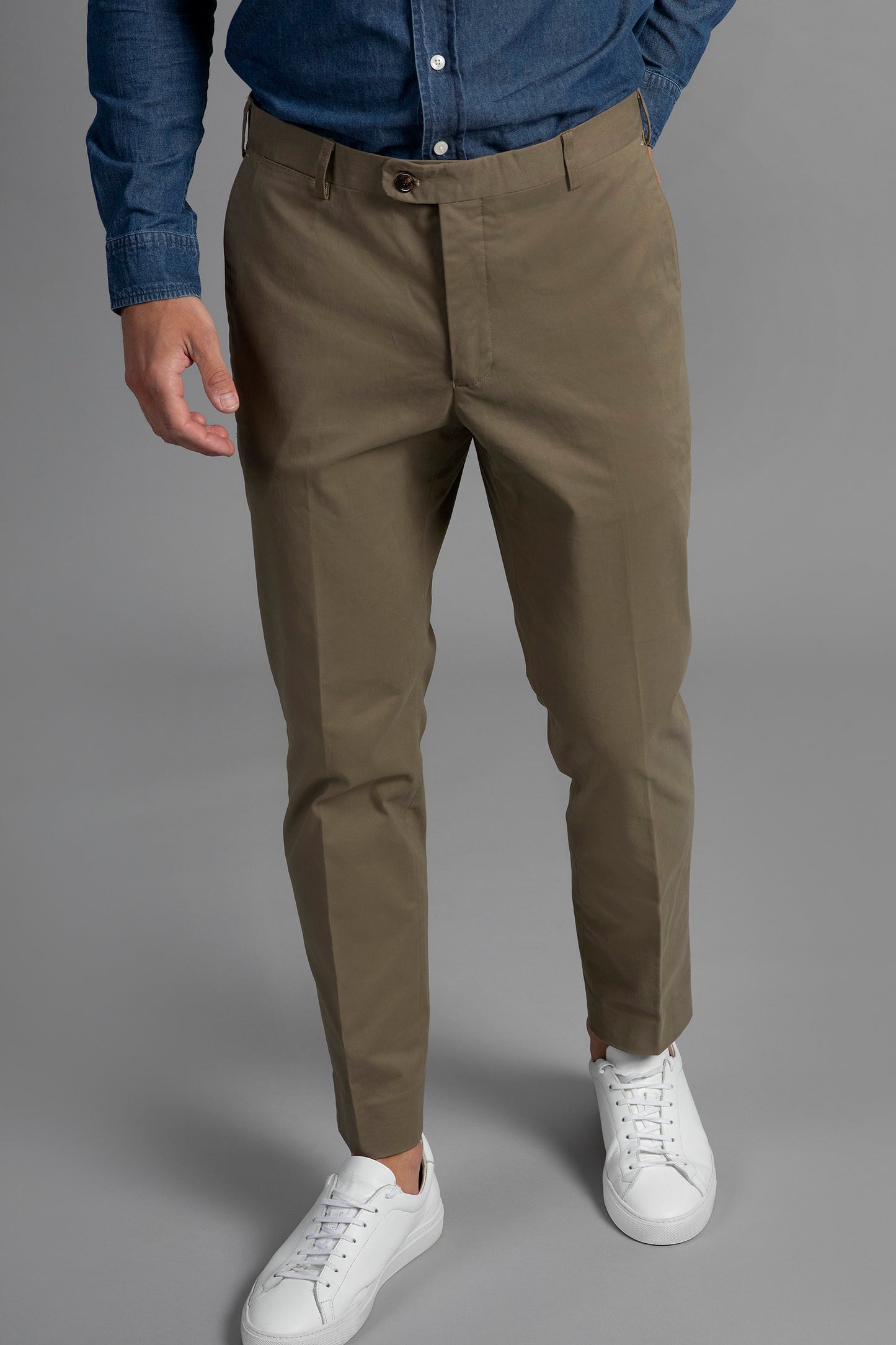 Bruno Cotton Stretch Chino - Taupe