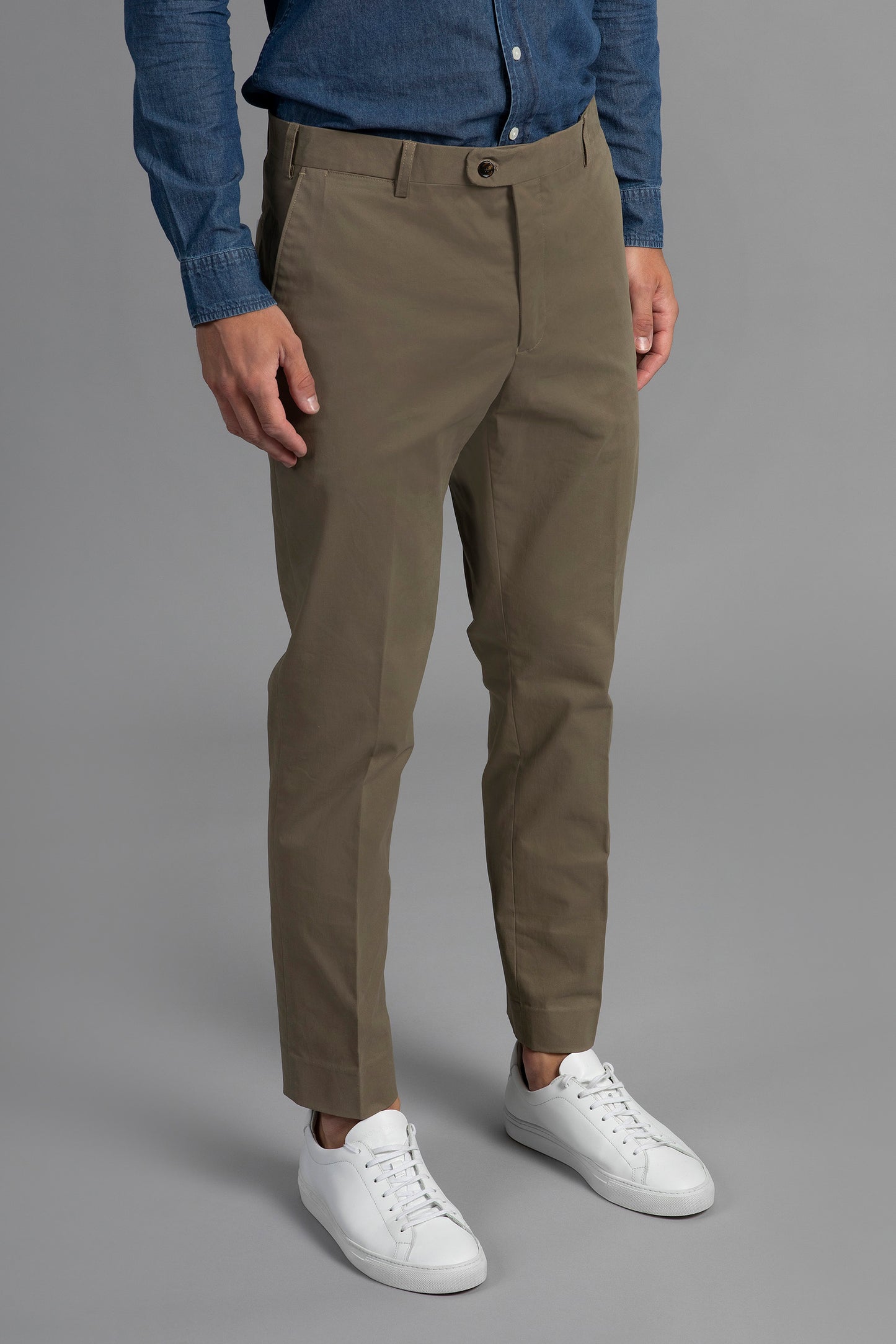 Bruno Cotton Stretch Chino - Taupe