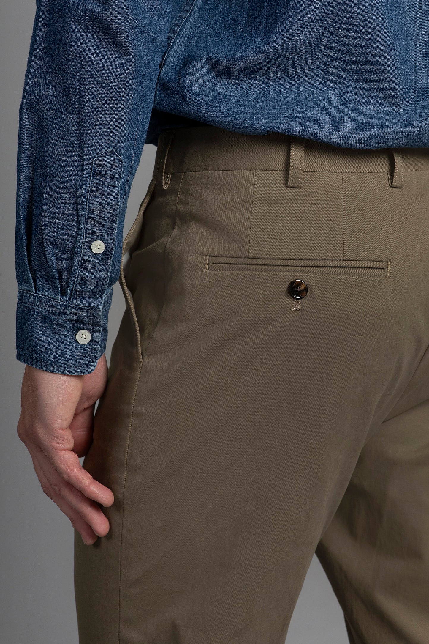 Bruno Cotton Stretch Chino - Taupe